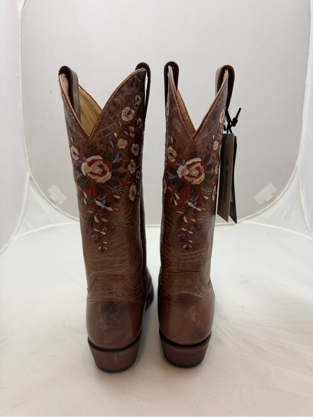 Shyanne Brown Floral Embroidered Women’s Western Boots - Picture 2 of 4